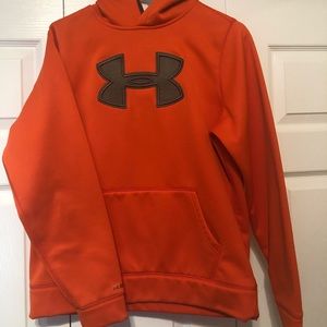 Under Armour orange hoodie YXL